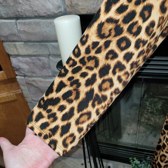 Beeuniq open long animal print cardigan Size 1XL - Picture 5 of 6